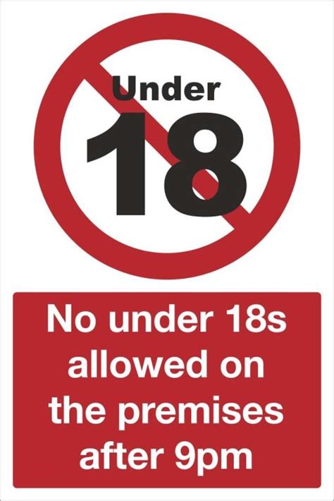 are under 18s allowed in pubs after 9pm england